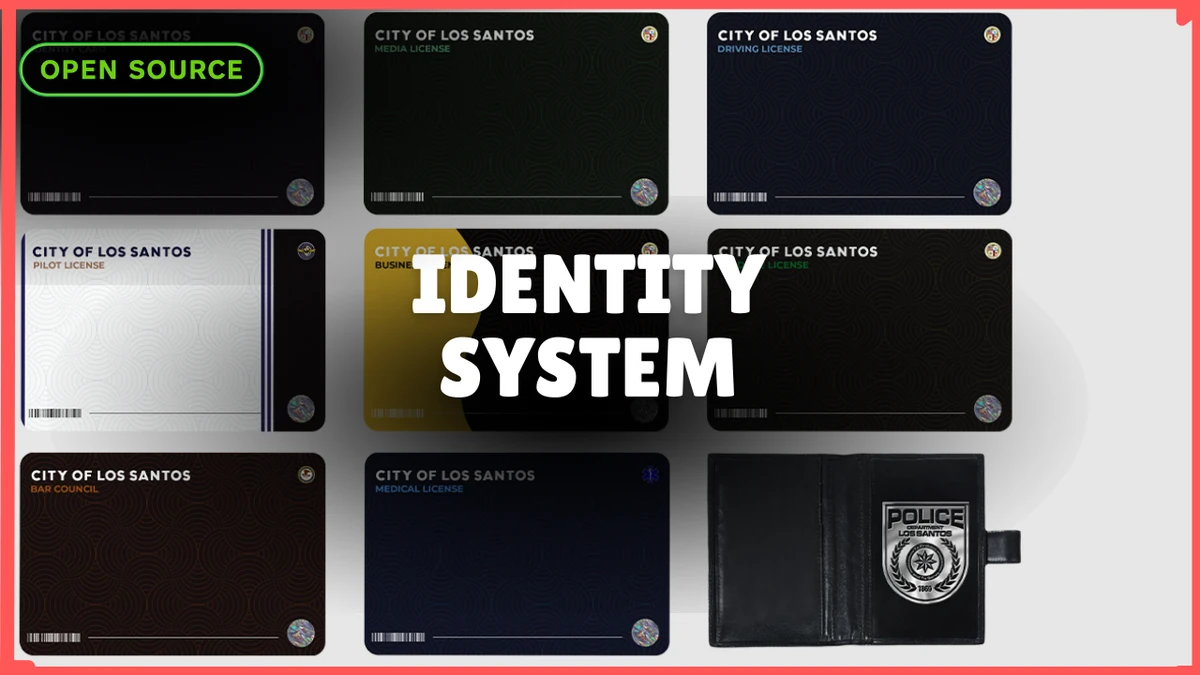 Identity System FiveM | Advanced ID Card & Identification Script | Open Source